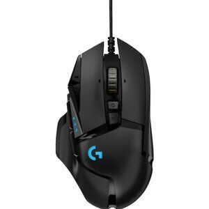 Logitech - G502 HERO Wired Optical Gaming Mouse with RGB Lighting - Black